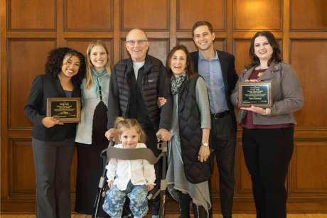 Alaina Humphreys with Orley family members