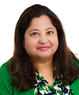 A headshot of Malika Chaudhuri