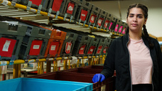 Nedi Affas working at a medical center