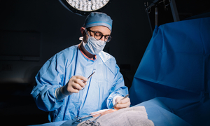 Dr. DeMare in an OR