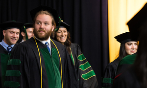 Dr. Blumline at commencement