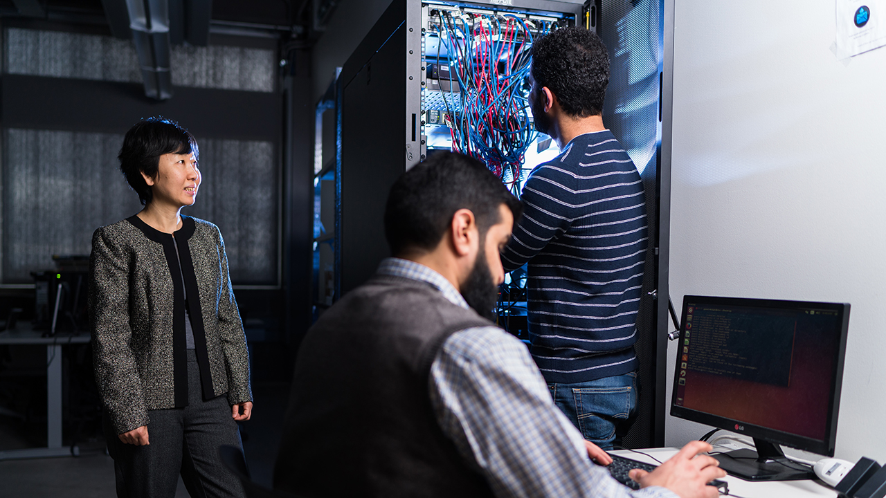 Huirong Fu and students