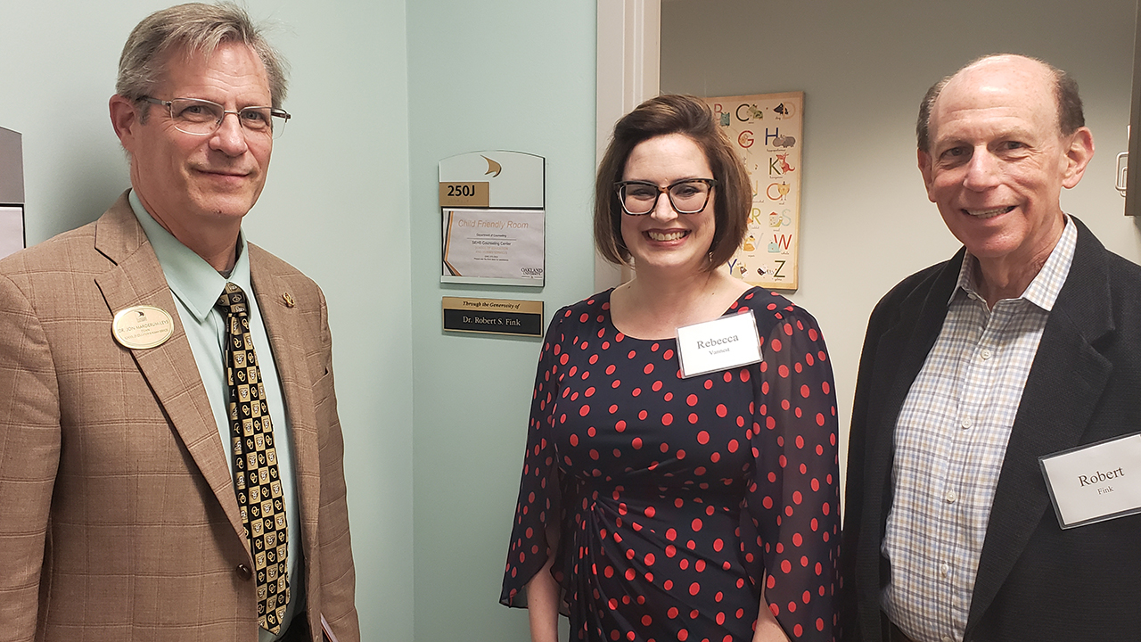 Dr. Robert S. Fink Play Therapy Room Dedication