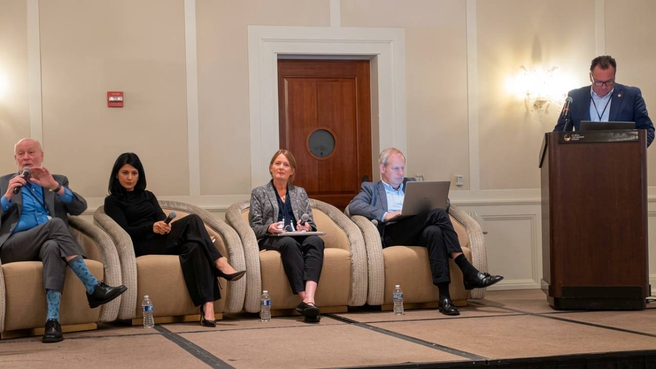 Panelists at the Summit on Civil Discourse with Professor Dave Dulio