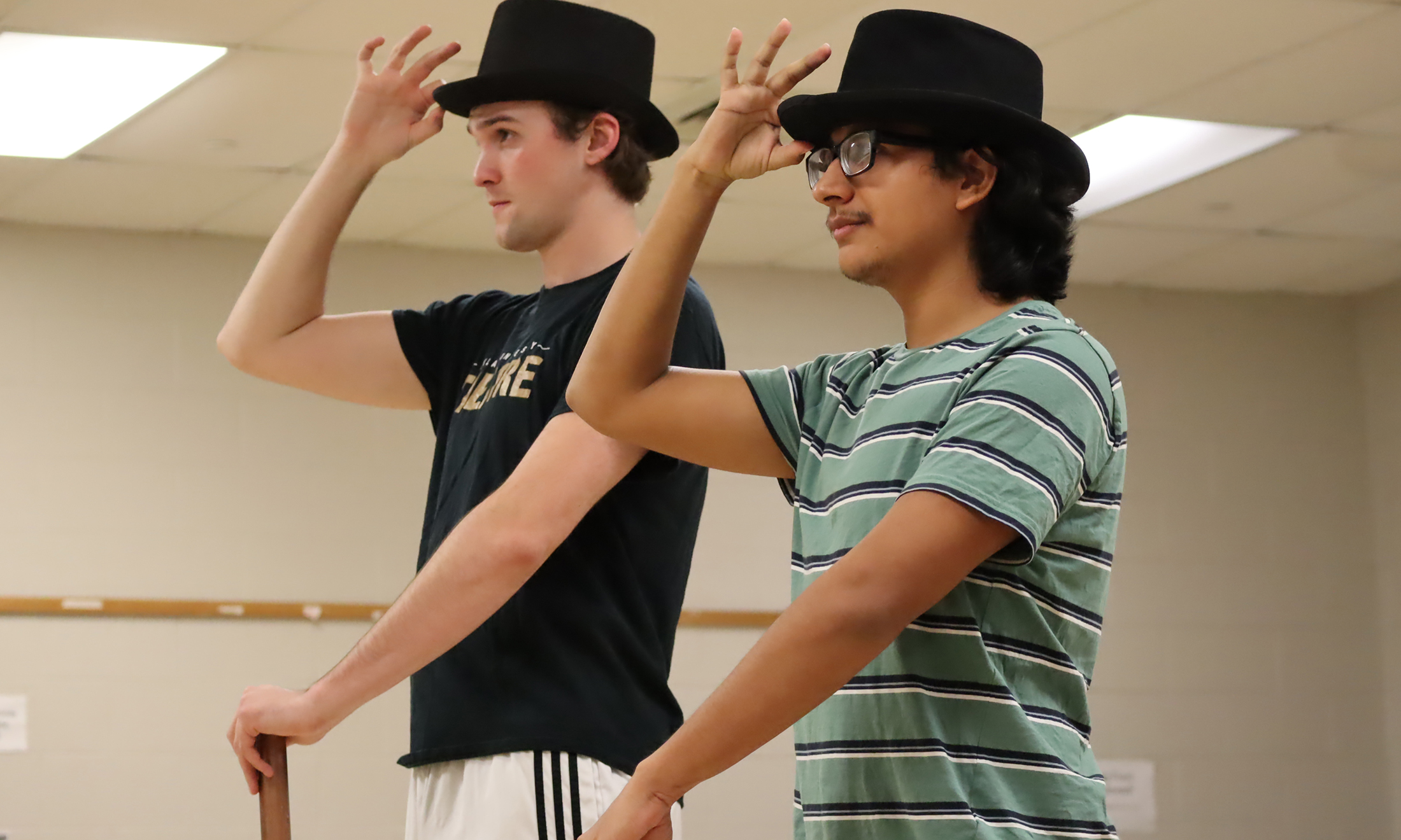'Young Frankenstein' cast rehearsing