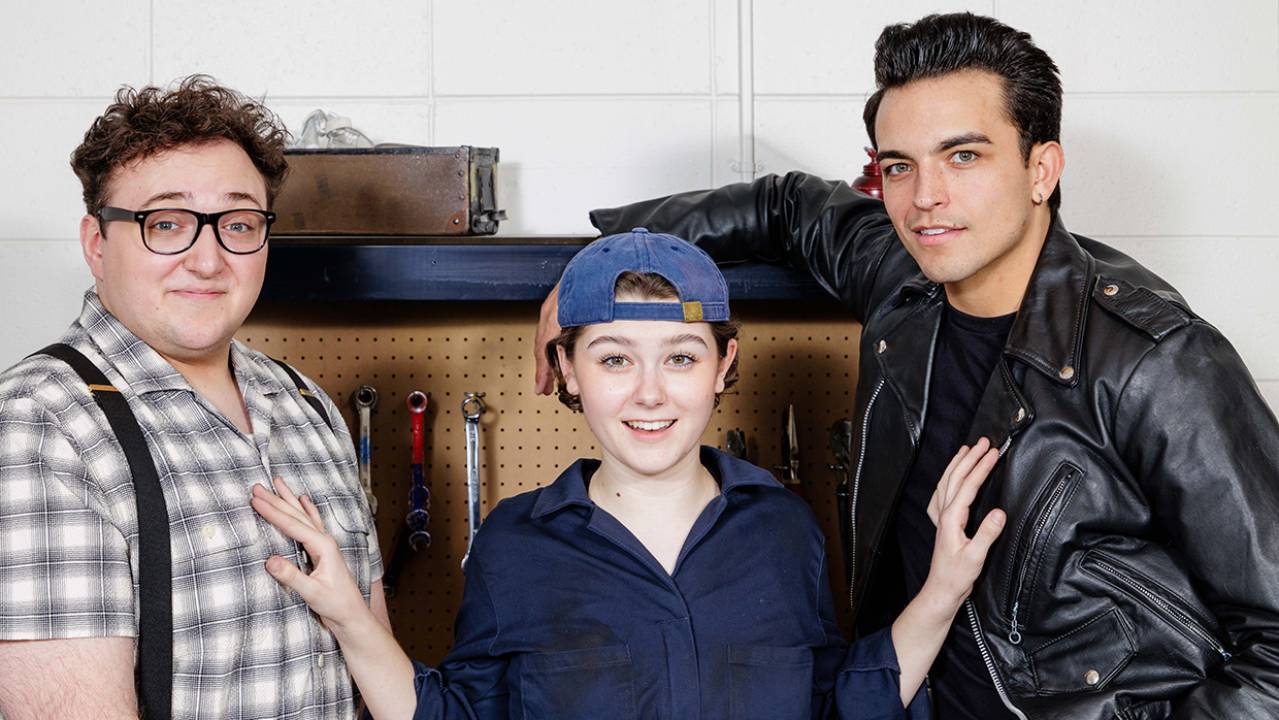 Cast members from All Shook Up