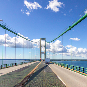 A bridge over water