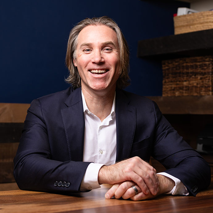 Man sitting on couch