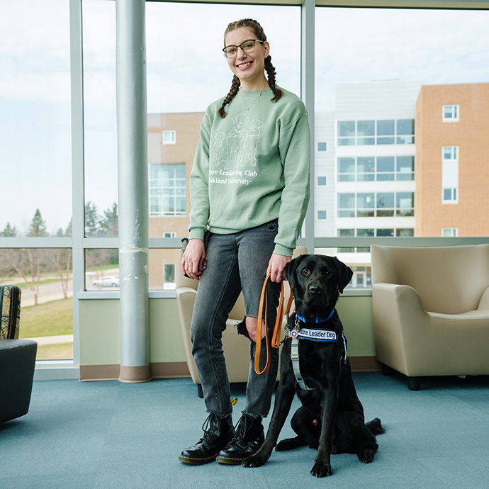 Stephanie Collino with Future Leader Dog, Hero.