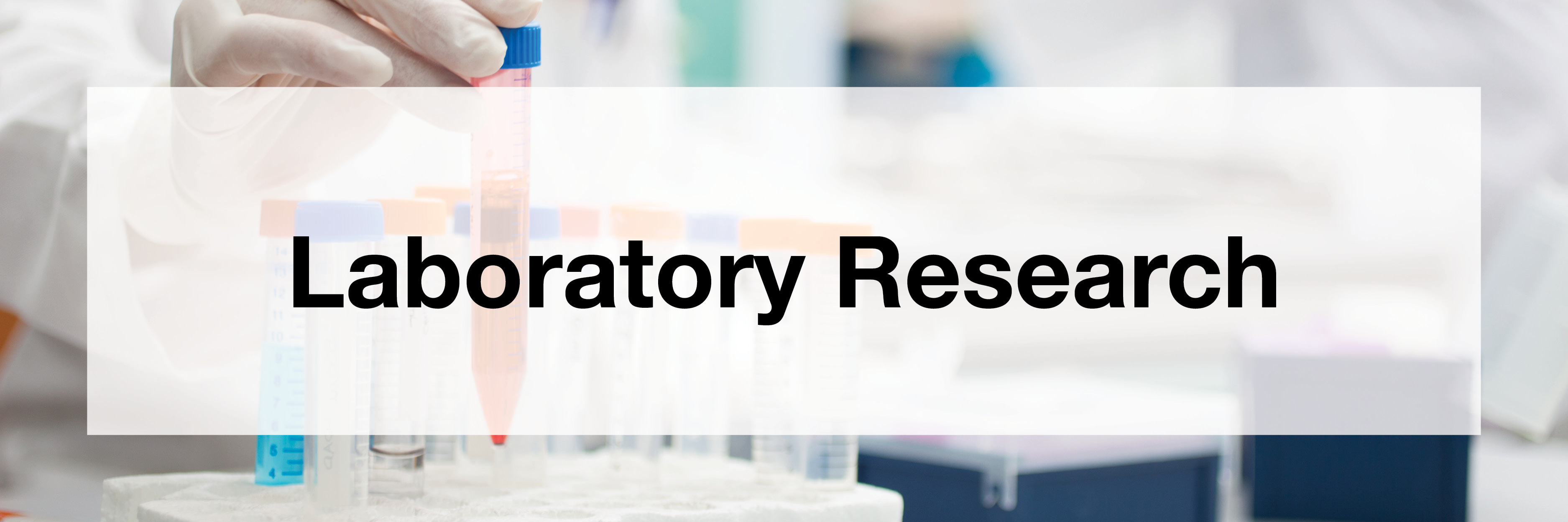 An image that says Laboratory Research