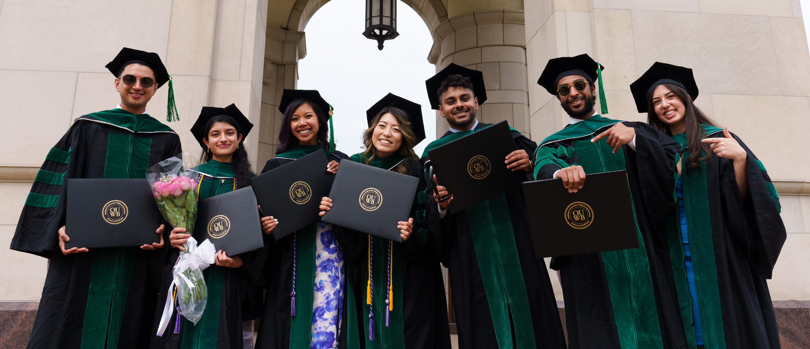 Communications and Marketing Banner An image of students after commencement