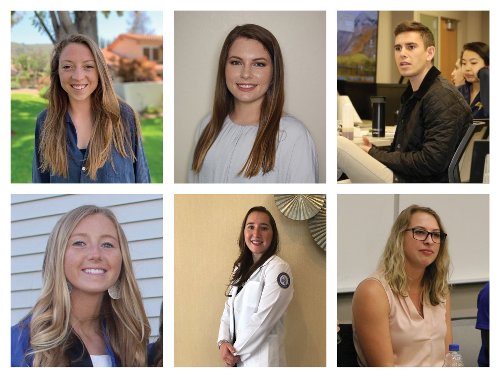 An image of six outstanding students