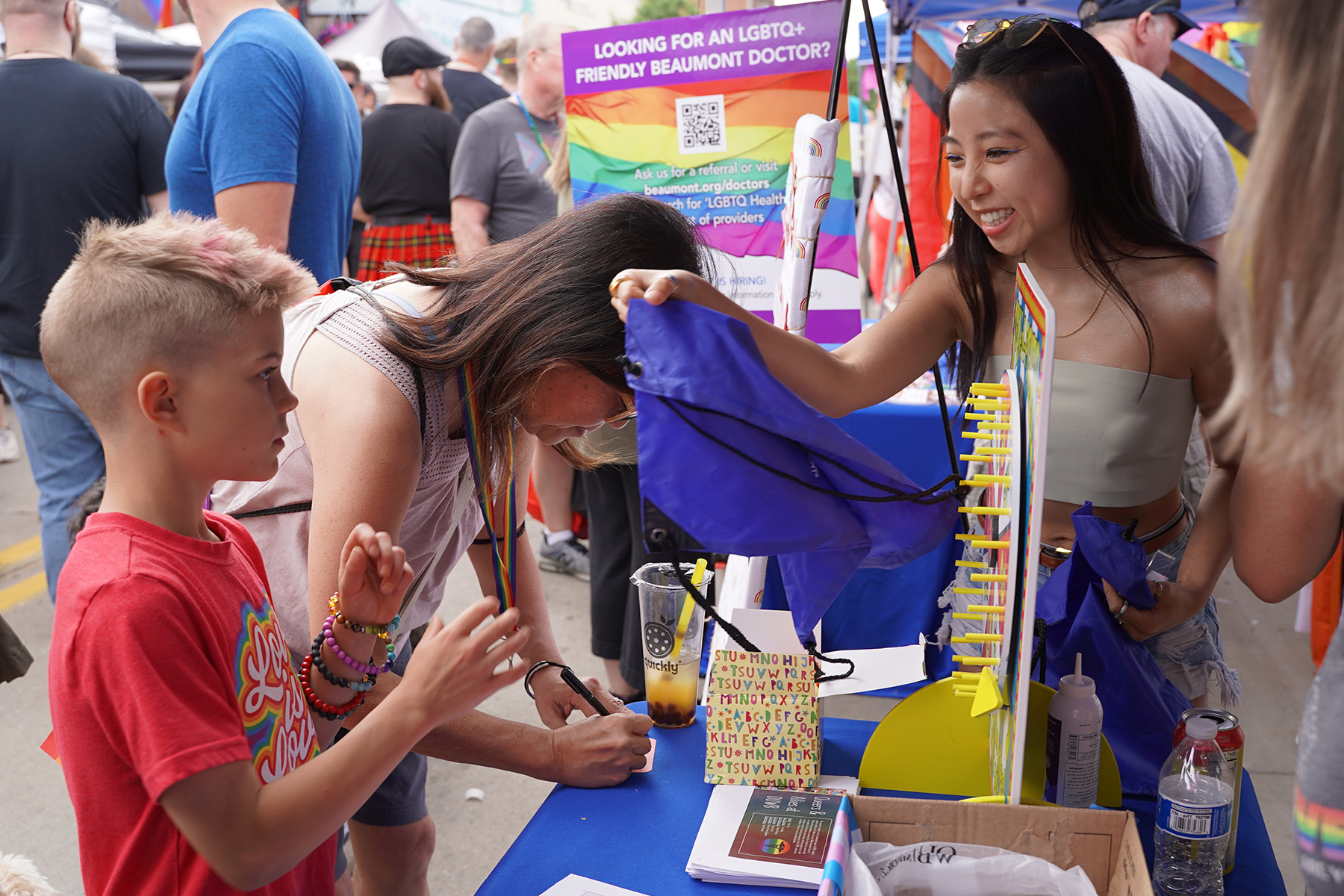 An image of an OUWB student at Pride