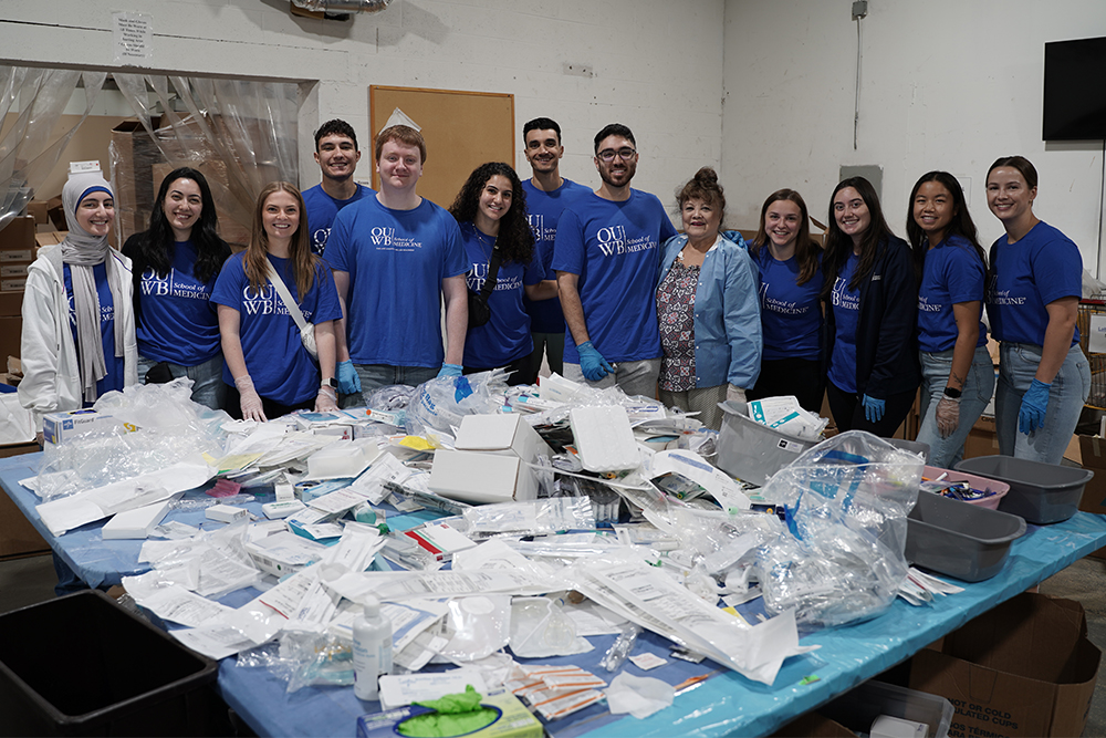 An image of a group of OUWB volunteers