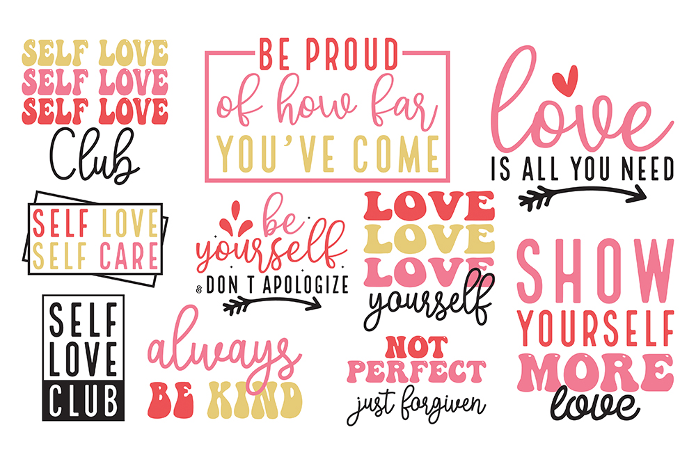 An image of phrases designed to inspire