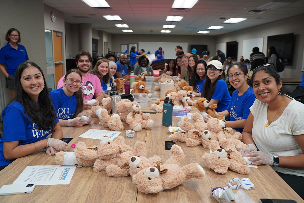 An image of the OUWB volunteers