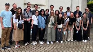 A group of students posing for a photo