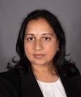 A headshot of Bhavani Koneru