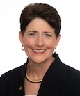 Provost Amy Thompson smiling at the camera