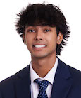 Areeb Akhtar smiling at the camera
